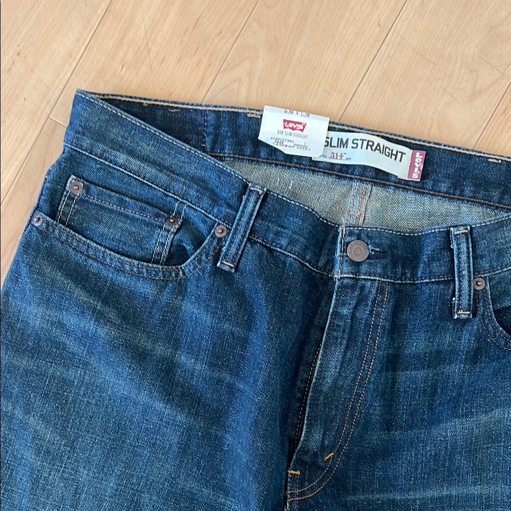 514 Levi's Slim Straight 38x30 - Picture 6 of 11